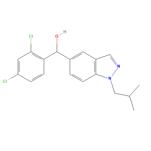 (2,4-dichlorophenyl)-[1-(2-methylpropyl)indazol-5-yl]methanol (CAS: 753926-12-4) - Related Chemical Product