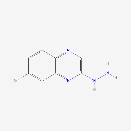 (7-bromoquinoxalin-2-yl)hydrazine (CAS: 145369-92-2) - Chemical Structure and Molecular Formula 