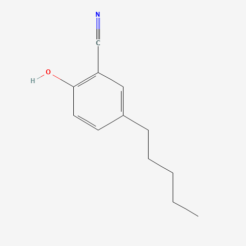 2-hydroxy-5-pentylbenzonitrile (CAS: 52899-65-7) - Chemical Structure and Molecular Formula 