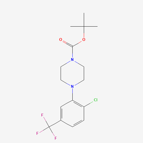 tert-butyl 4-[2-chloro-5-(trifluoromethyl)phenyl]piperazine-1-carboxylate (CAS: 1121600-05-2) - Related Chemical Product