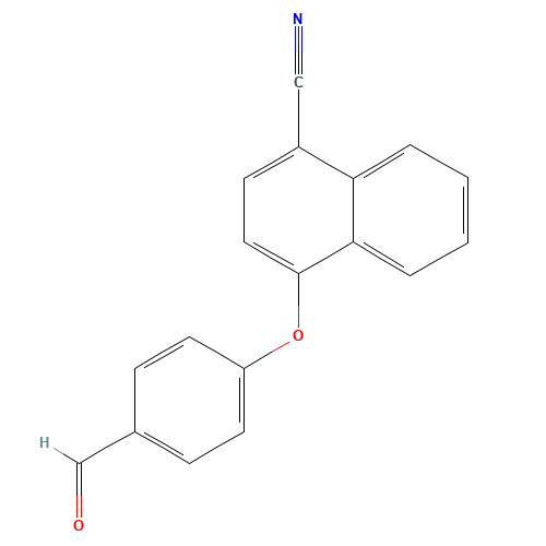 4-(4-formylphenoxy)naphthalene-1-carbonitrile (CAS: 1202577-02-3) - Related Chemical Product