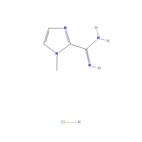 1-methylimidazole-2-carboximidamide;hydrochloride (CAS: 849600-64-2) - Chemical Structure and Molecular Formula 