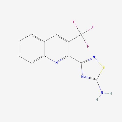 3-[3-(trifluoromethyl)quinolin-2-yl]-1,2,4-thiadiazol-5-amine (CAS: 1179360-73-6) - Related Chemical Product