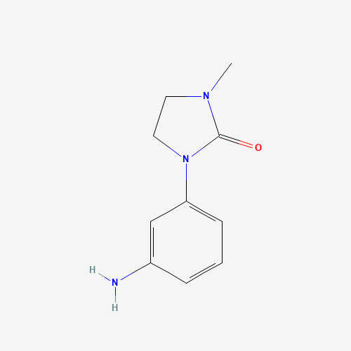 1-(3-aminophenyl)-3-methylimidazolidin-2-one (CAS: 517918-82-0) - Chemical Structure and Molecular Formula 