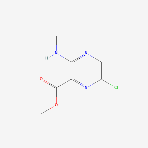 methyl 6-chloro-3-(methylamino)pyrazine-2-carboxylate (CAS: 863909-53-9) - Chemical Structure and Molecular Formula 
