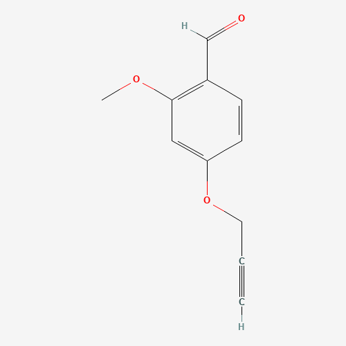 2-methoxy-4-prop-2-ynoxybenzaldehyde (CAS: 85607-71-2) - Chemical Structure and Molecular Formula 