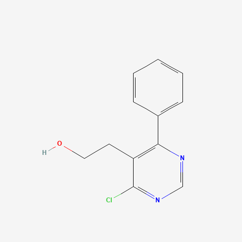 2-(4-chloro-6-phenylpyrimidin-5-yl)ethanol (CAS: 1456534-48-7) - Chemical Structure and Molecular Formula 