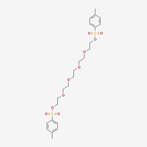 2-[2-[2-[2-[2-(4-methylphenyl)sulfonyloxyethoxy]ethoxy]ethoxy]ethoxy]ethyl 4-methylbenzenesulfonate (CAS: 41024-91-3) - Chemical Structure and Molecular Formula 