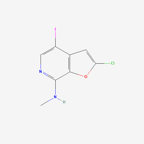 2-chloro-4-iodo-N-methylfuro[2,3-c]pyridin-7-amine (CAS: 1326713-78-3) - Chemical Structure and Molecular Formula 