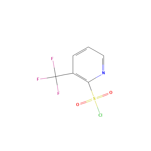 3-(trifluoromethyl)pyridine-2-sulfonyl chloride (CAS: 104040-75-7) - Chemical Structure and Molecular Formula 