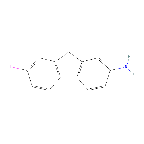 7-iodo-9H-fluoren-2-amine (CAS: 34172-48-0) - Chemical Structure and Molecular Formula 