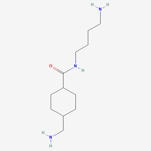 N-(4-aminobutyl)-4-(aminomethyl)cyclohexane-1-carboxamide (CAS: 271591-67-4) - Chemical Structure and Molecular Formula 