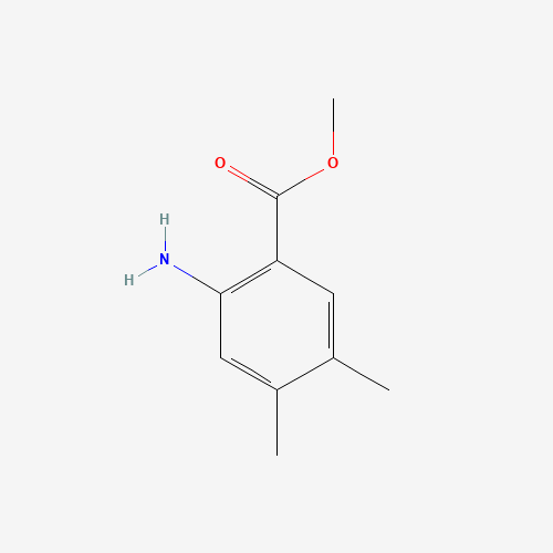 methyl 2-amino-4,5-dimethylbenzoate (CAS: 19258-73-2) - Chemical Structure and Molecular Formula 