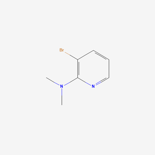 3-bromo-N,N-dimethylpyridin-2-amine (CAS: 1060801-39-9) - Chemical Structure and Molecular Formula 
