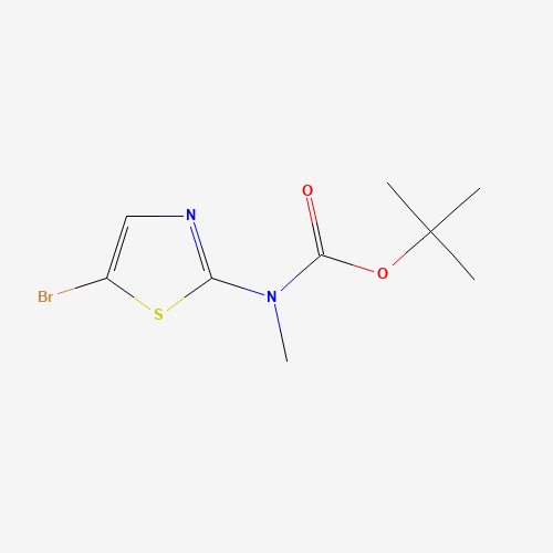 tert-butyl N-(5-bromo-1,3-thiazol-2-yl)-N-methylcarbamate (CAS: 1314095-64-1) - Chemical Structure and Molecular Formula 