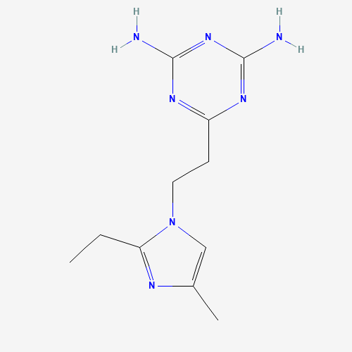 6-[2-(2-ethyl-4-methylimidazol-1-yl)ethyl]-1,3,5-triazine-2,4-diamine (CAS: 50729-78-7) - Related Chemical Product