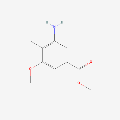 methyl 3-amino-5-methoxy-4-methylbenzoate (CAS: 69660-37-3) - Chemical Structure and Molecular Formula 