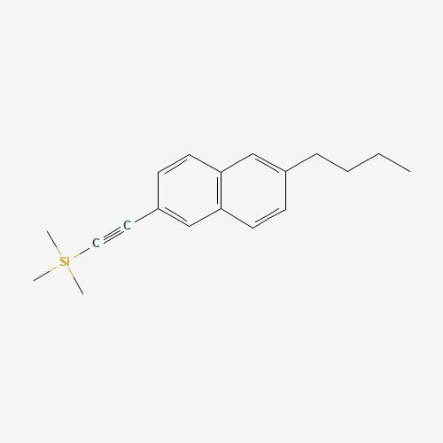 2-(6-butylnaphthalen-2-yl)ethynyl-trimethylsilane (CAS: 1384852-20-3) - Chemical Structure and Molecular Formula 