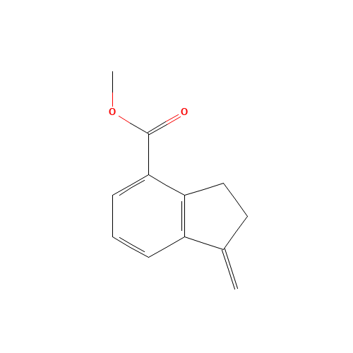methyl 1-methylidene-2,3-dihydroindene-4-carboxylate (CAS: 1255207-88-5) - Chemical Structure and Molecular Formula 