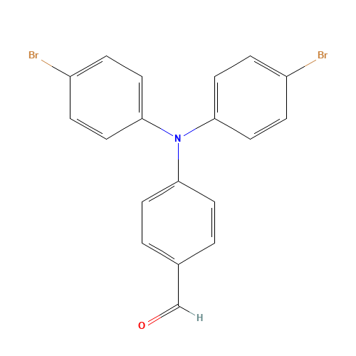4-(4-bromo-N-(4-bromophenyl)anilino)benzaldehyde (CAS: 25069-38-9) - Chemical Structure and Molecular Formula 