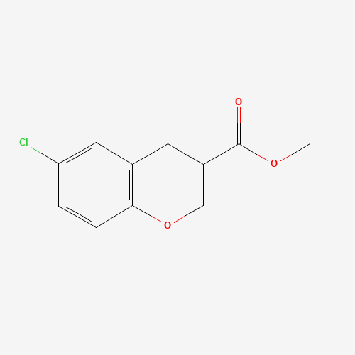 methyl 6-chloro-3,4-dihydro-2H-chromene-3-carboxylate (CAS: 68281-66-3) - Chemical Structure and Molecular Formula 