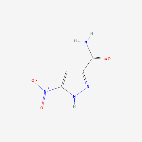 3-nitro-1H-pyrazole-5-carboxamide (CAS: 297149-32-7) - Chemical Structure and Molecular Formula 