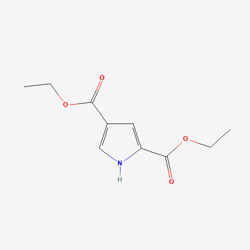 diethyl 1H-pyrrole-2,4-dicarboxylate (CAS: 55942-40-0) - Chemical Structure and Molecular Formula 