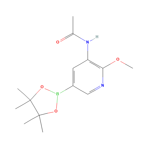 N-[2-methoxy-5-(4,4,5,5-tetramethyl-1,3,2-dioxaborolan-2-yl)pyridin-3-yl]acetamide (CAS: 1257553-92-6) - Related Chemical Product