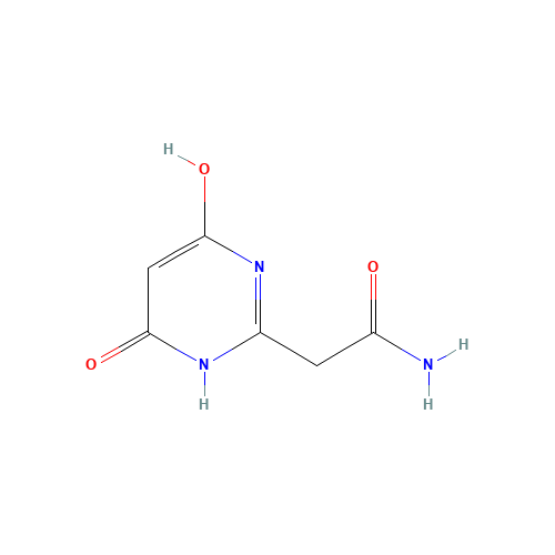2-(4-hydroxy-6-oxo-1H-pyrimidin-2-yl)acetamide (CAS: 28215-45-4) - Chemical Structure and Molecular Formula 
