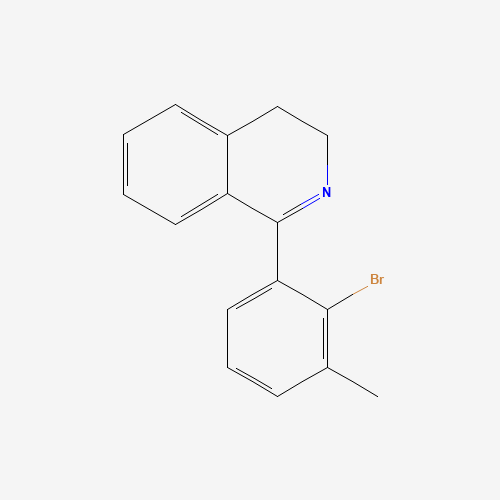 1-(2-bromo-3-methylphenyl)-3,4-dihydroisoquinoline (CAS: 1319196-67-2) - Chemical Structure and Molecular Formula 