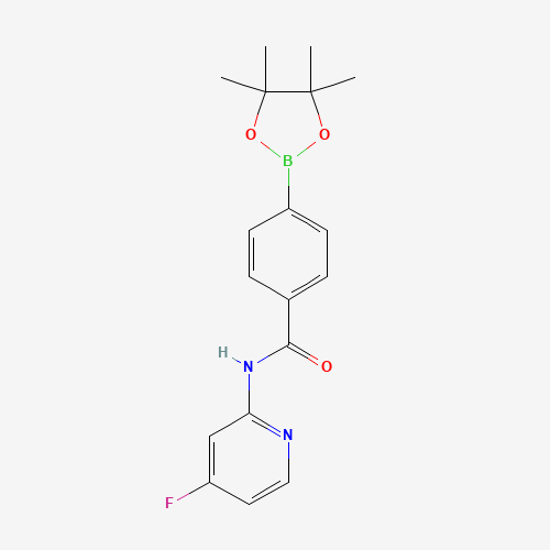 N-(4-fluoropyridin-2-yl)-4-(4,4,5,5-tetramethyl-1,3,2-dioxaborolan-2-yl)benzamide (CAS: 1419221-30-9) - Related Chemical Product