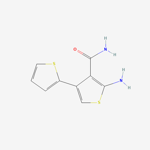2-amino-4-thiophen-2-ylthiophene-3-carboxamide (CAS: 353772-94-8) - Chemical Structure and Molecular Formula 
