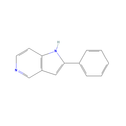 2-phenyl-1H-pyrrolo[3,2-c]pyridine (CAS: 37388-07-1) - Chemical Structure and Molecular Formula 