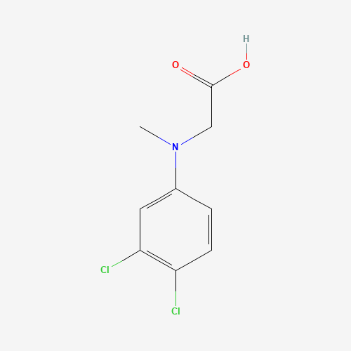 2-(3,4-dichloro-N-methylanilino)acetic acid (CAS: 1003878-30-5) - Chemical Structure and Molecular Formula 