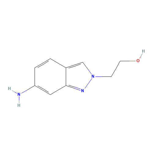 2-(6-aminoindazol-2-yl)ethanol (CAS: 1453213-80-3) - Chemical Structure and Molecular Formula 