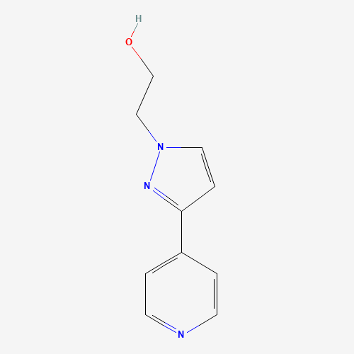2-(3-pyridin-4-ylpyrazol-1-yl)ethanol (CAS: 401522-11-0) - Chemical Structure and Molecular Formula 
