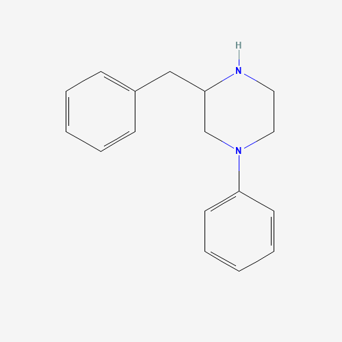3-benzyl-1-phenylpiperazine (CAS: 885275-37-6) - Chemical Structure and Molecular Formula 