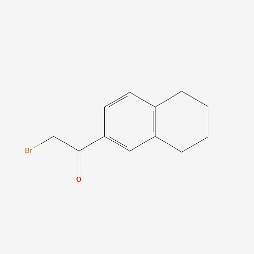 2-bromo-1-(5,6,7,8-tetrahydronaphthalen-2-yl)ethanone (CAS: 5896-66-2) - Chemical Structure and Molecular Formula 