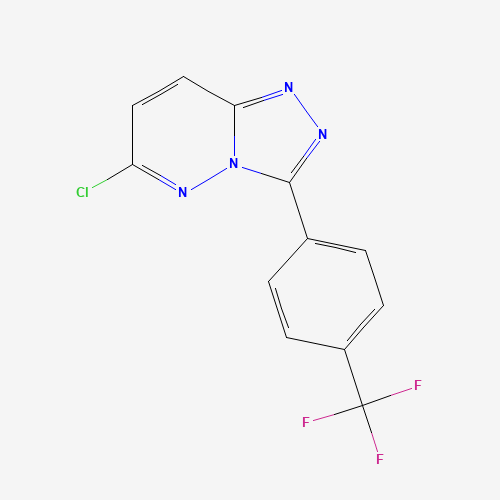 6-chloro-3-[4-(trifluoromethyl)phenyl]-[1,2,4]triazolo[4,3-b]pyridazine (CAS: 175204-95-2) - Chemical Structure and Molecular Formula 