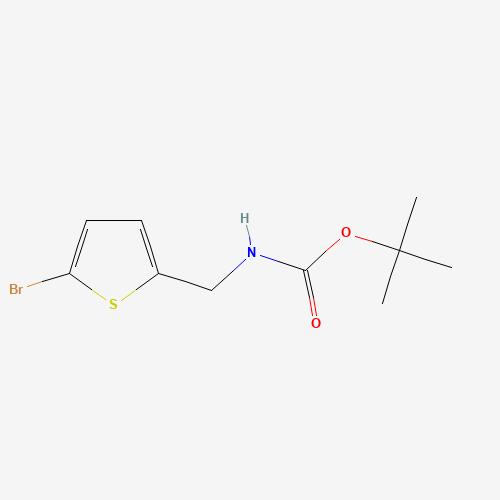 tert-butyl N-[(5-bromothiophen-2-yl)methyl]carbamate (CAS: 215183-27-0) - Chemical Structure and Molecular Formula 