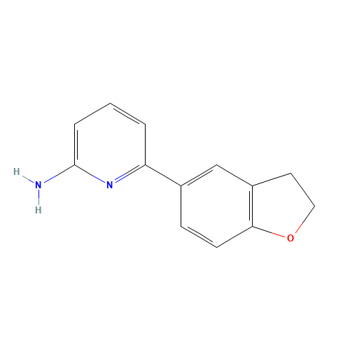 6-(2,3-dihydro-1-benzofuran-5-yl)pyridin-2-amine (CAS: 1184129-25-6) - Chemical Structure and Molecular Formula 