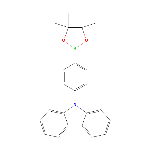 9-[4-(4,4,5,5-tetramethyl-1,3,2-dioxaborolan-2-yl)phenyl]carbazole (CAS: 785051-54-9) - Related Chemical Product