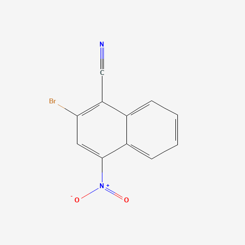 2-bromo-4-nitronaphthalene-1-carbonitrile (CAS: 664364-52-7) - Chemical Structure and Molecular Formula 