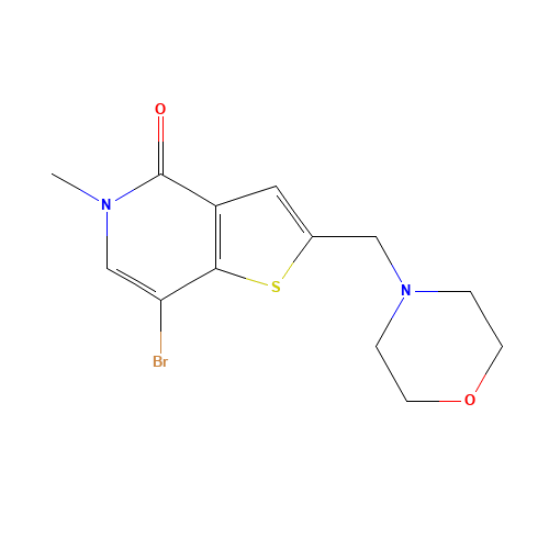 7-bromo-5-methyl-2-(morpholin-4-ylmethyl)thieno[3,2-c]pyridin-4-one (CAS: 1610521-22-6) - Related Chemical Product