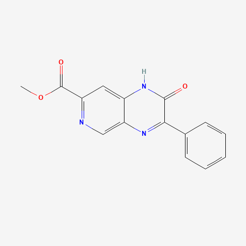 methyl 2-oxo-3-phenyl-1H-pyrido[3,4-b]pyrazine-7-carboxylate (CAS: 1383704-27-5) - Chemical Structure and Molecular Formula 