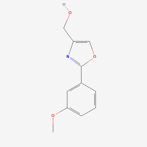 [2-(3-methoxyphenyl)-1,3-oxazol-4-yl]methanol (CAS: 885272-69-5) - Chemical Structure and Molecular Formula 