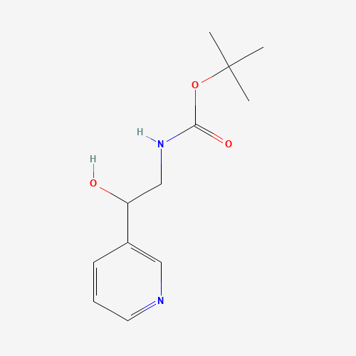 tert-butyl N-(2-hydroxy-2-pyridin-3-ylethyl)carbamate (CAS: 496836-39-6) - Related Chemical Product