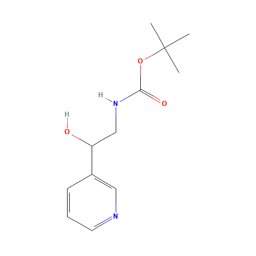tert-butyl N-(2-hydroxy-2-pyridin-3-ylethyl)carbamate (CAS: 496836-39-6) - Related Chemical Product