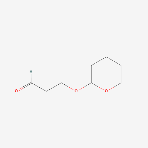 3-(oxan-2-yloxy)propanal (CAS: 62592-78-3) - Chemical Structure and Molecular Formula 