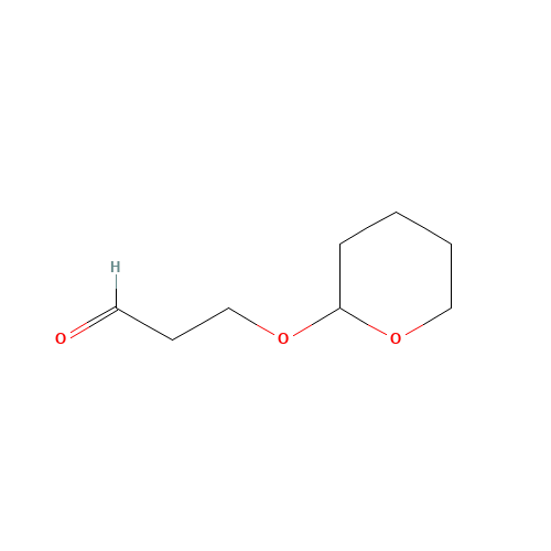 3-(oxan-2-yloxy)propanal (CAS: 62592-78-3) - Chemical Structure and Molecular Formula 